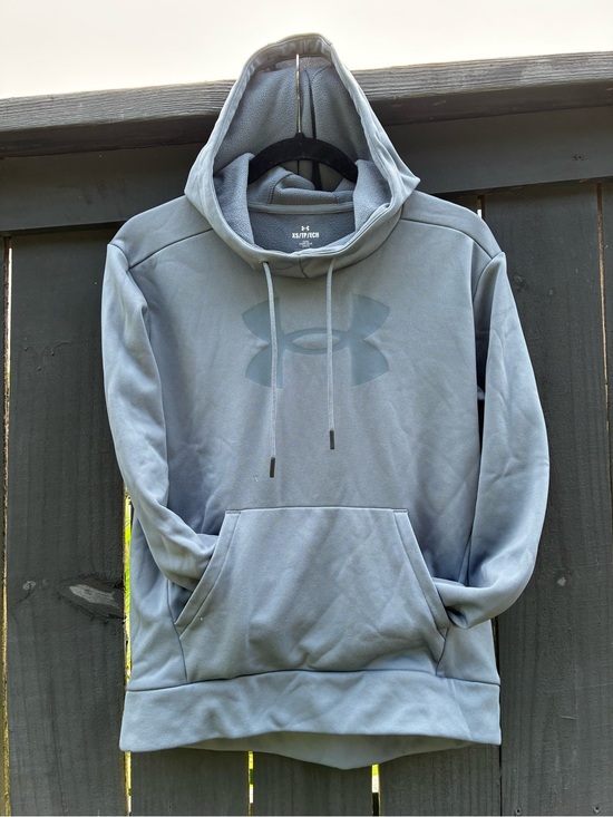 Under Armour Tops - Under Armour XS Blue-Gray Pullover Hoodie Sweatshirt